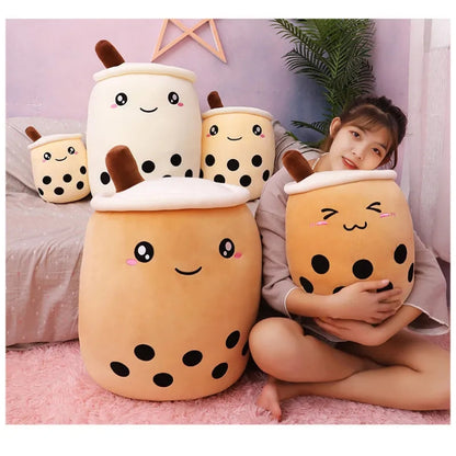 Boba Milk  Tea Plush Pillow Super Soft Cushion Version 2