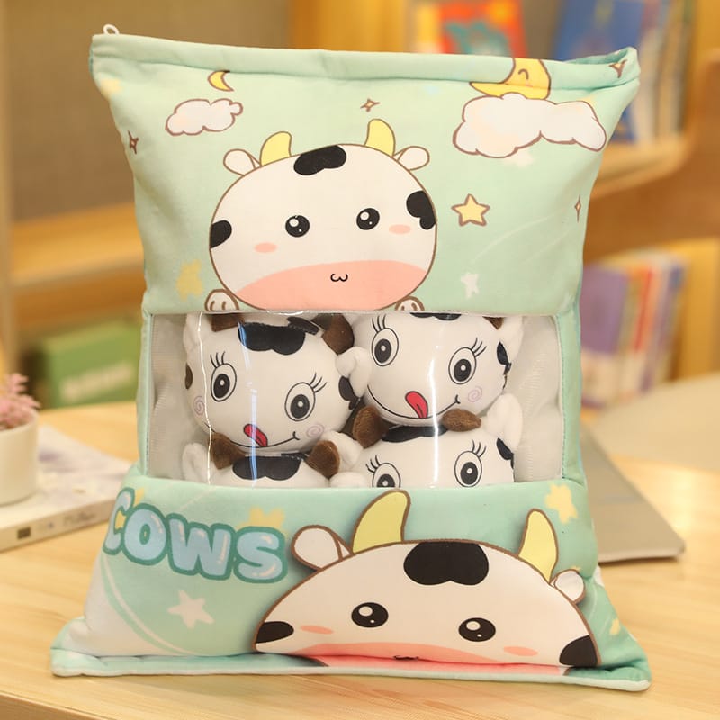 Cows Pillow Bag Plushy