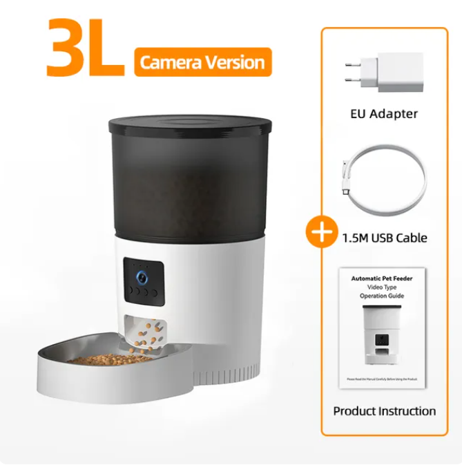 Automatic Cat/Dog Feeder With Video Camera